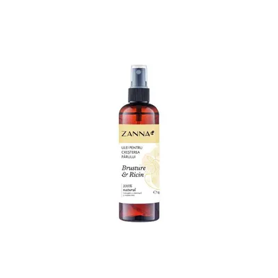Ulei pentru cresterea parului cu brusture si ricin, 150ml, Zanna