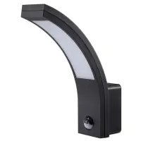 Aplica LED pentru exterior, 10W, senzor incorporat, IP54, lumina neutra 4000K, 750 lm, negru
