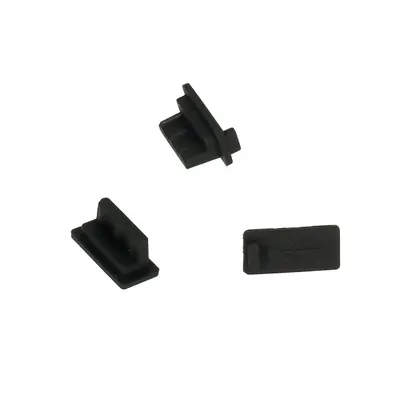 Dop Anti Praf Port OEM, USB-A, Set 10 bucati, Negru