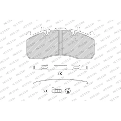 Set placute frana, frana disc FERODO FCV4377B