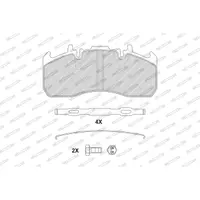Set placute frana, frana disc FERODO FCV4377B