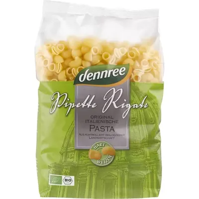 Pipette Rigate din grau dur, bio, 500g, Dennree