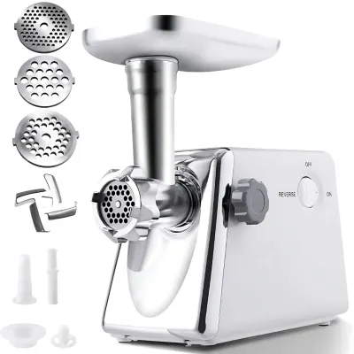 Masina de Tocat Carne Electrica 2500W, lama inox, capacitate 40kg/ora, usor de curatat