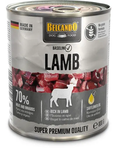BELCANDO Baseline hrana umeda caine, cu miel 800g
