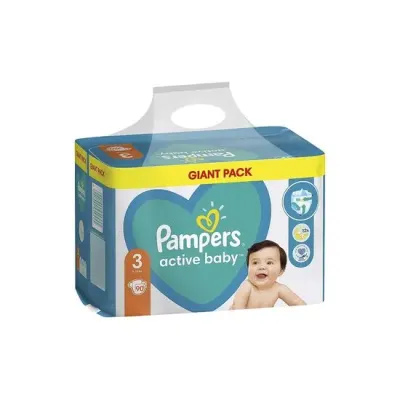 Scutece Active Baby, Nr. 3, 6- 10 kg, 90 buc, Pampers Engros