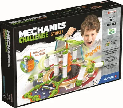 Constructor magnetic Geomag - Mechanics Challenge Strike!, 185 de piese