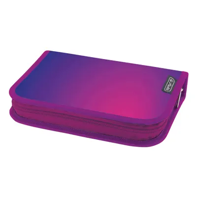 Penar neechipat, 1 fermoar, 2 extensii, 13.5x19.5x3 cm, Abstract Pink, Herlitz