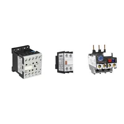 Pachet Complet Echipamente Electrice Industriale: Contactor 5.5KW, Releu Termic (2.5A-4A) si Contacte Auxiliare – Solutia Optima pentru Automatizari Eficiente si Sigure