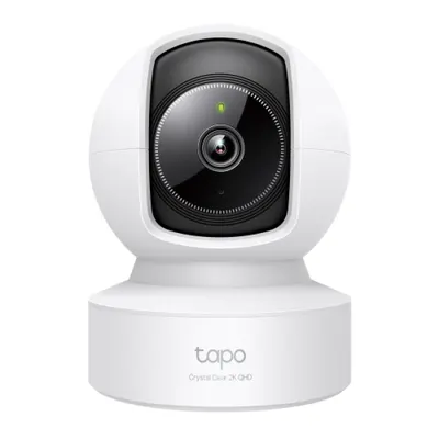 Pan/Tilt AI Home Security Wi-Fi Camera - TAPO C222 V2 SPEC: 2K QHD (2560x1440), 2.4 GHz, Horizontal 360º, 1 × Ethernet Port FEAT