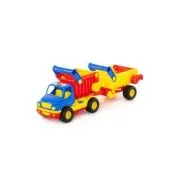 Basculanta cu Remorca ConsTruck, 50x14x19 cm, Wader