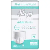 Scutece tip Chilot Adulti Sleepy Sensitive, M, 80 -120 cm, 30 Bucati