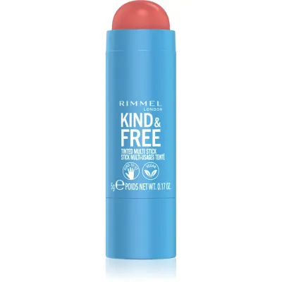 Rimmel Kind & Free machiaj multifuncțional pentru ochi, buze și față culoare 001 Caramel Dusk 5 g