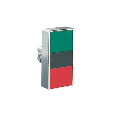 Buton dublu, diametru, Ø22MM 8LM METAL SERIES, 2 FLUSH PUSH BUTTONS. BOTH diametru, GREEN -RED