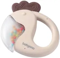 Jucărie zornăitoare Babyono - Papagal, bej
