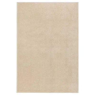 vidaXL Covor cu fire scurte, bej, 160x230 cm