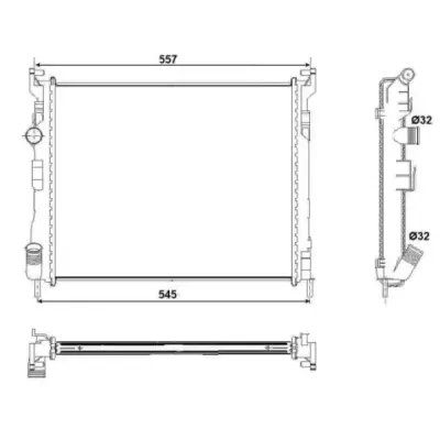 Radiator, racire motor NRF 53032
