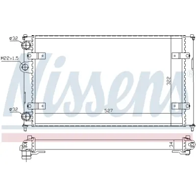 Radiator, racire motor NISSENS 639951