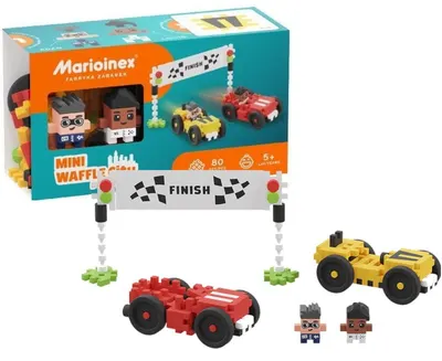 Mini constructor de vafe Marioinex -City Center ,Car Race,80 de piese