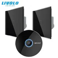 Intrerupatoare simple wireless RF + hub RF/IR, generatia noua, control de pe smartphone Negru