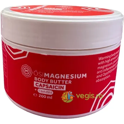 Unt de Corp cu Capsaicin (Extract de Ardei Chili) + OptiMSM 200ml