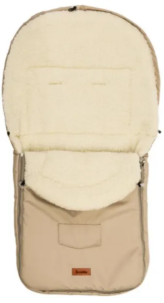 Husă de iarnă din lână pentru cărucior Sensillo - 95 х 40 cm, cappuccino
