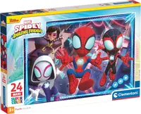 Puzzle pentru copii Clementoni din 24 piese - Spidey și prietenii săi minunați