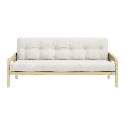 Canapea extensibilă alb/bej 204 cm Grab - Karup Design