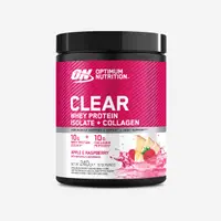 Izolat de proteine Clear whey cu colagen, mere și zmeură 240g