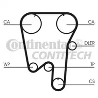 Curea de distributie CONTITECH CT902