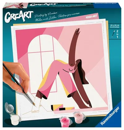 Set de pictură pe numere Ravensburger CreArt - Yoga