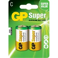 Baterie Alcalina Super GP, R14 / C, 2 Buc / Blister