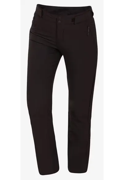 Pantaloni din material softshell cu model uni pentru drumetii