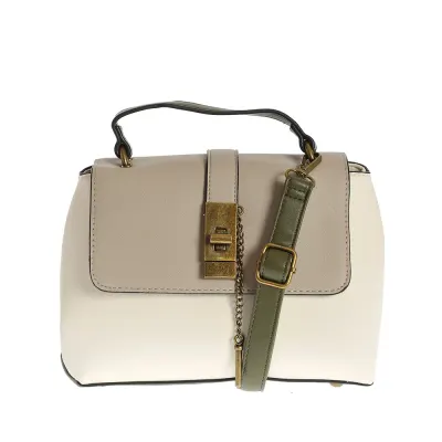 Geanta crossbody cu buzunar grena