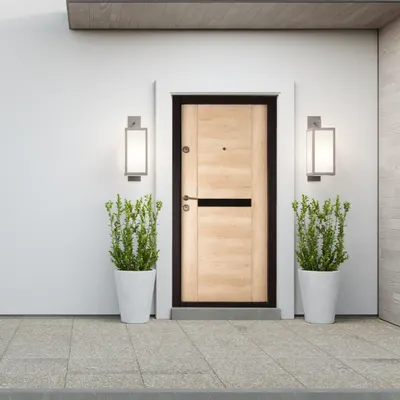 Usa metalica apartament Prestige 04 A bej 96 x 205 cm dreapta