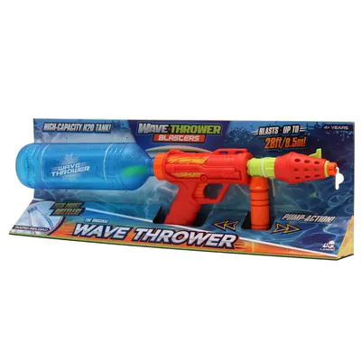Pistol cu apa Lanard Toys, Wave Thrower Blasters, Original Wave Thrower, Albastru