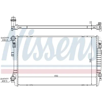 Radiator, racire motor NISSENS 65303