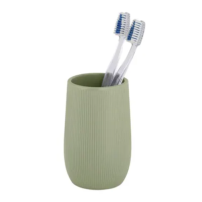 Suport pentru periuța de dinți verde din ceramică Fablo – Wenko
