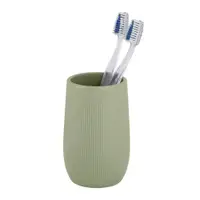 Suport pentru periuța de dinți verde din ceramică Fablo – Wenko