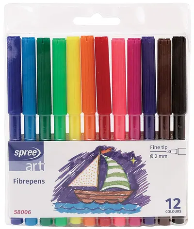 Carioci Spree Art - 12 culori, 2 mm