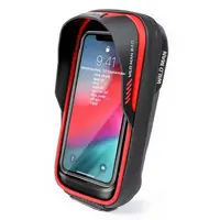 Geantă ghidon bicicletă cu suport telefon tactil WILD MAN