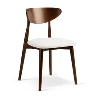 Scaun de dining alb/în culoare naturală stivuibil din lemn de fag Leon – Micadoni