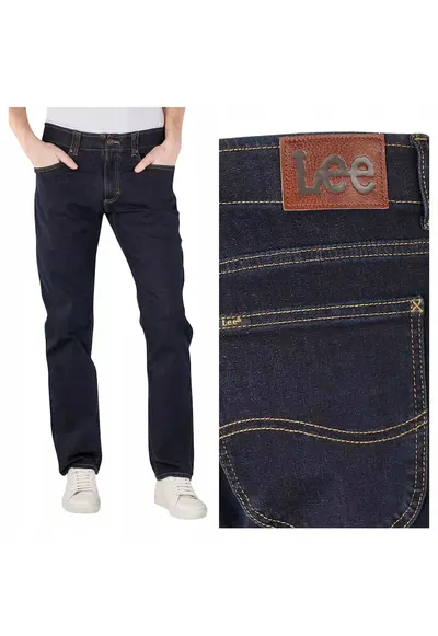 Blugi pentru barbati - Marimea 31/34 - Bleumarin - Model STRAIGHT FIT MVP - Croiala dreapta - Material flexibil 77% bumbac - 21% poliester - 2% elastan - Inchidere fermoar - 5 buzunare