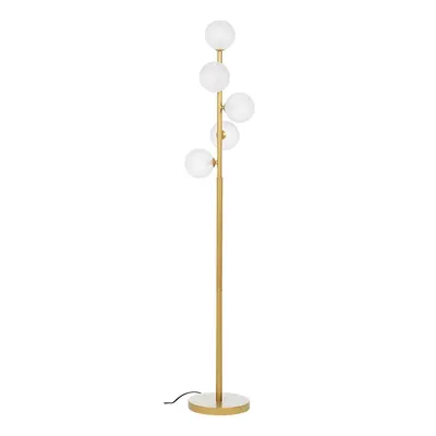 Lampadar auriu cu abajur din sticlă (înălțime 156,5 cm) Balls – Bizzotto