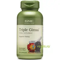 Triple Ginsa (Extract din 3 Tipuri de Ginseng) Herbal Plus 700mg 100cps