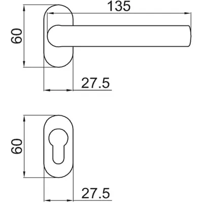 Maner cu Autorev Alb Y V, T110 GMR