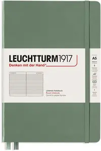 Agenda Leuchtturm1917 - Medium A5, randuri late, Olive