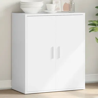 vidaXL Servantă, alb, 79x38x80 cm, lemn compozit