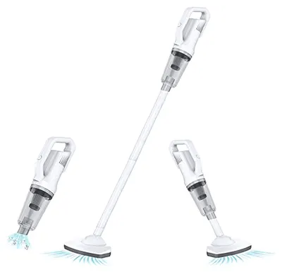 Aspirator vertical Elekom – JB-168, 2 în 1, 120 W, HEPA, alb