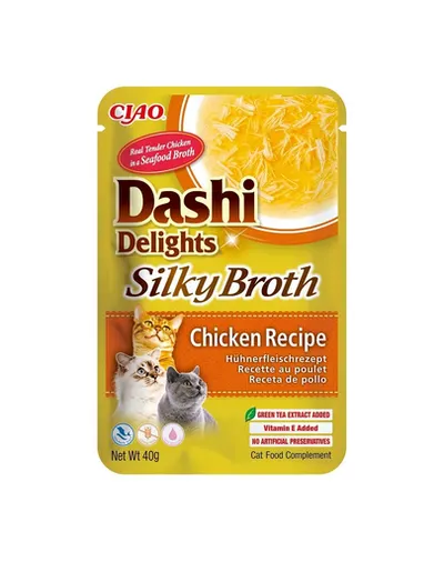 INABA Cat Dashi Delights Silky Broth hrana in supa pentru pisici 40g cu pui