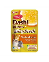 INABA Cat Dashi Delights Silky Broth hrana in supa pentru pisici 40g cu pui